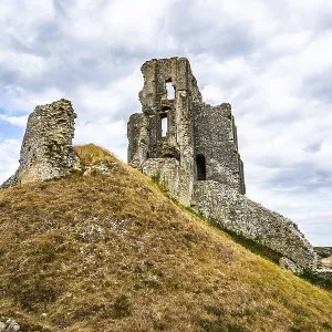 Ruins of Corfe Castle Print, Dorset, England Ruins of Corfe Castle Print, Dorset, England