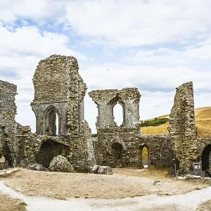 Ruins of Corfe Castle Print, Dorset, England Ruins of Corfe Castle Print, Dorset, England
