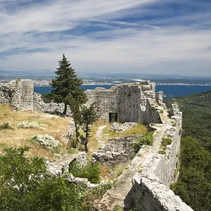 Ruins of Sv. Mihovil Print, Island Ugljan, Croatia