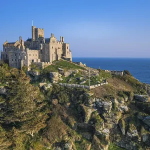 St Michaels Mount Drone Print, Marazion, Cornwall St Michaels Mount Drone Print, Marazion, Cornwall