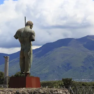 Statue of Daedalus Print, Pompeii, Italy Statue of Daedalus Print, Pompeii, Italy