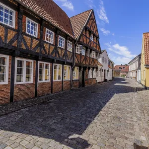 In the streets of Ribe, Denmark Print In the streets of Ribe, Denmark Print