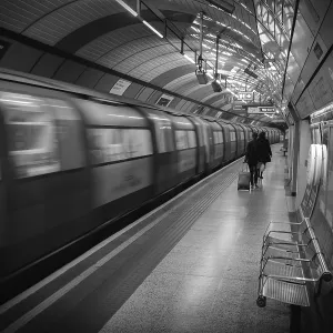 London Underground Train in Motion Print London Underground Train in Motion Print