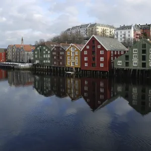 Trondheim Print: Cityscape of Norway's Third Largest City Trondheim Print: Cityscape of Norway's Third Largest City