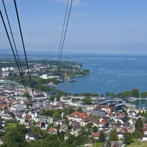 View from the Pfaender cable car Print over Bregenz, Austria View from the Pfaender cable car Print over Bregenz, Austria