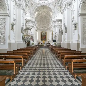 Vilnius, Lithuania - Interior View of Church Print Vilnius, Lithuania - Interior View of Church Print