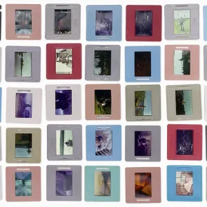 Vilnius, Lithuania - Old Film Slides on Light Table Print Vilnius, Lithuania - Old Film Slides on Light Table Print