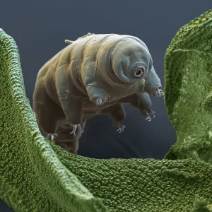 Print of Water Bear Feeding Print of Water Bear Feeding