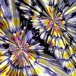 Ketamine Crystals Print under Crossed Polars Microscopy Ketamine Crystals Print under Crossed Polars Microscopy