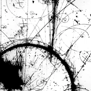 Neutrino Bubble Chamber Event Print Neutrino Bubble Chamber Event Print