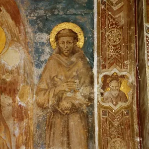 Detail of "The Madonna of St. Francis" Print Detail of "The Madonna of St. Francis" Print