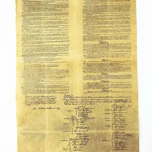 Print of the U.S. Constitution, 1787-1789 Print of the U.S. Constitution, 1787-1789