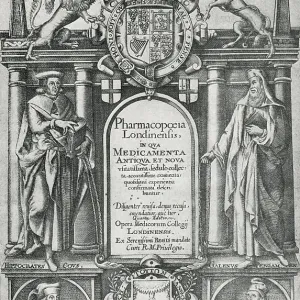 1632 Print of the Pharmacopoeia Londinensis title page 1632 Print of the Pharmacopoeia Londinensis title page