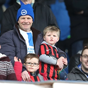 Brighton and Hove Albion Fans Passionate Support at Sheffield Wednesday Championship Match, 14 February 2015