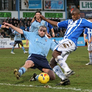 Intense Moment: Nathan Elder Faces Off Against Port Vale at Brighton & Hove Albion's The Withdean