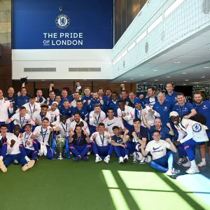 The Chelsea Squad Return to Their Training Ground Following Winning the UEFA Champions