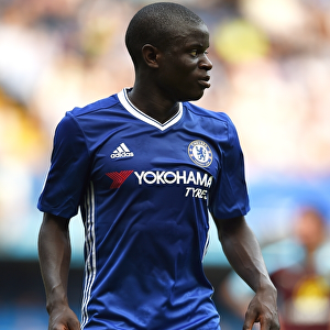 N'Golo Kante in Action: Chelsea vs Burnley - Premier League at Stamford Bridge