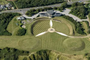 Prints of The Battle of Britain Memorial, Capel-le-Ferne, Kent, 2024 Aerial Views of England - Landscapes, Cities and Heritage from Above: Battle of Britain Memorial Print
