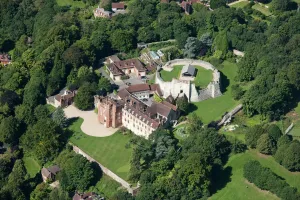 Farnham Castle Print - Aerial View of Motte and Shell Keep