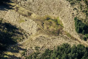 Prints of Fenworthy Circle, a Bronze Age stone circle on Dartmoor, Devon, 2025 England from the Air - Landscapes, Cities and Heritage: Fenworthy Circle Bronze Age stone circle print