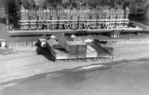 Prints of THE KURSaL, de la Warr Parade, Bexhill, Sussex, photographed in 1920 Sussex Prints: Print of The Kursaal, Bexhill, a 1920 aerial photograph