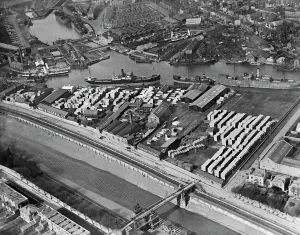 Bristol Prints: Bristol Timber Wharves Print, 1921