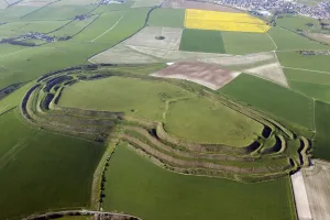 Maiden Castle Print: Iron Age Hillfort Earthwork Image
