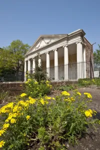 Georgian Buildings Prints: Print of The Clapham Orangery in a Neo-Classical style