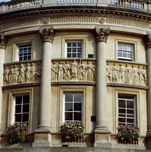 Georgian Buildings Prints: Guildhall, Bath Print: Exterior View of Georgian Architecture
