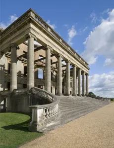 Georgian Buildings Prints: Witley Court Print: South Portico in Georgian Style