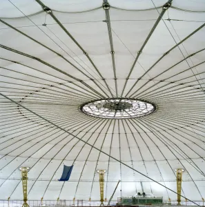 Millennium Dome Print: Elevated Catwalk View