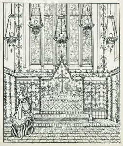 Religious Prints: Print of St Matthias Church, Stoke Newington