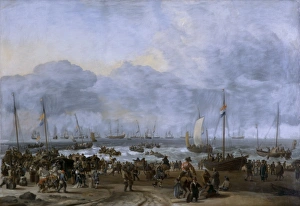 Bakhuizen - Landing of William of Orange at Scheveningen K040873 Bakhuizen - Landing of William of Orange at Scheveningen K040873