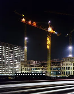 Industry/engineering construction cranes/crane night jlp01 10 47313 Industry/engineering construction cranes/crane night jlp01 10 47313