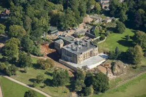 Georgian Buildings Prints: Sacombe House Print - Neo-classical Georgian country house, Hertfordshire