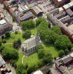 Georgian Buildings Prints: Print of St Pauls Church, Birmingham