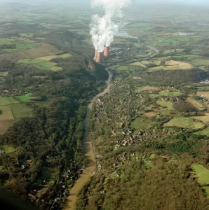 Prints of Ironbridge Gorge and Buildwas Power Station, Shropshire. The cradle of the Industrial Revolution Shropshire Prints: Ironbridge Gorge Print, 2001