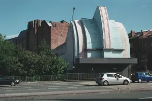 Prints of Striking Art Deco style cinema, now disused. Stretford, Greater Manchester. IoE 438795 Greater Manchester Prints: Former Essoldo Cinema Print, Stretford
