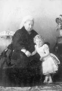 Print of Queen Victoria and Prince Edward