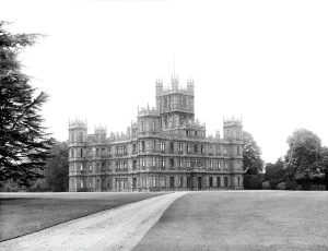The Victorian Age Prints: Highclere Castle Print, Photograph of the Elizabethan-style mansion