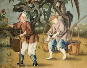Chinoiserie Prints: Chinese wallpaper print from Wrest Park House