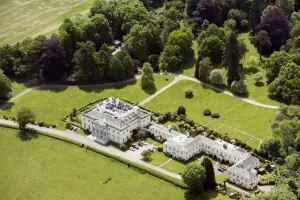 Prints of Shardeloes, Amersham, Buckinghamshire, 2018. A Stiff Leadbetter designed country house, with portico and interior decoration by Rober Adam, built 1758-66 on the site of an earlier house. SU9397 Buckinghamshire Prints: Shardeloes Country House Print