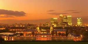 Royalty Prints: Print of The Old Royal Naval College at Sunset