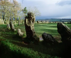 The Kings Men Stone Circle Print, Rollright Stones