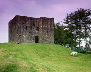 Explore South West England: Coast, Countryside and Travel: Lydford Castle Print: 13th Century Tower Keep
