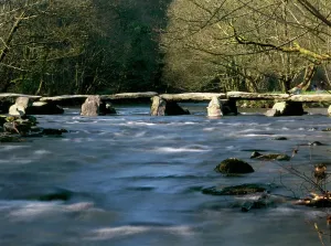 Tarr Steps Print: River Barle View