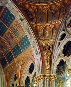 Victoriana Prints: Print of St Mary's Church Sanctuary Roof