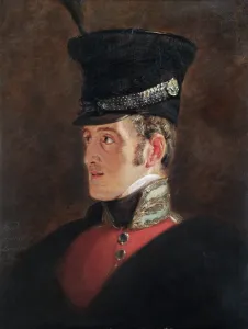 Battle Of Waterloo Prints: Print of Field Marshal Sir John Colborne in military attire
