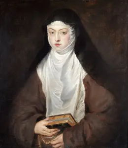 Prints of APSLEY HOUSE Ana Dorotea, a Nun at the Convent of the Descalzas Reales 1628 by Sir Peter Paul RUBENS (1577-1640) Museum Prints: Rubens Print of Ana Dorotea, a Nun