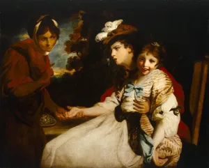 Prints of KENWOOD HOUSE, London. The Gypsy Fortune Teller c.1781 by Sir Joshua REYNOLDS (1723-92). IBK 922 Georgian Life Prints: Reynolds' The Gypsy Fortune Teller Print